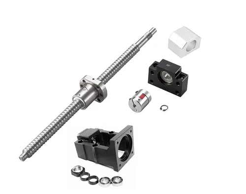 Vista 2 de Bo CNC Kit 0.787 in Ballscrew 9.843 in SFU2005 RM2005 + 0.787 in Linear Motion Rail Set 9.843 in, tornillo de bola Tuerca + BK/BF15
