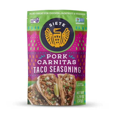 Vista 14 de Siete Condimento - Carnitas Paleo, sin conservantes, aprobado por Whole 30 (paquete de 1)