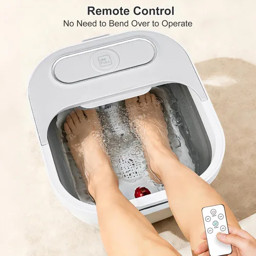 Vista 5 de Bañera plegable para pies con calor y control remoto