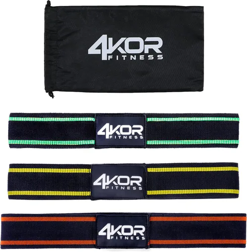 Vista 8 de 4KOR Fitness Juego de bandas de resistencia, perfecto para crossfit, yoga, terapia física y construcción de glúteos