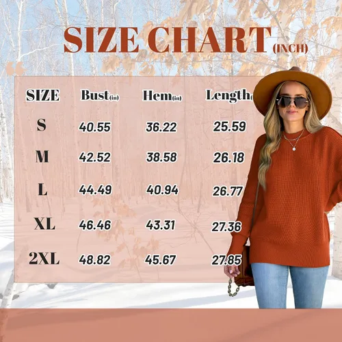 Vista 5 de XIEERDUO Suéteres de punto de manga larga con cuello redondo para mujer, suéter de gran tamaño, moda de otoño 2023