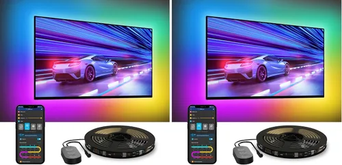 Vista 10 de Govee - Retroiluminación LED para TV, tira de luces LED inteligentes RGBIC para televisores de 55 a 65 pulgadas 99+ Scene Modes, Music Sync