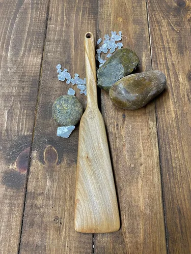 Vista 3 de Juego de espátulas Spurtle de 3 piezas de arce ambrosía