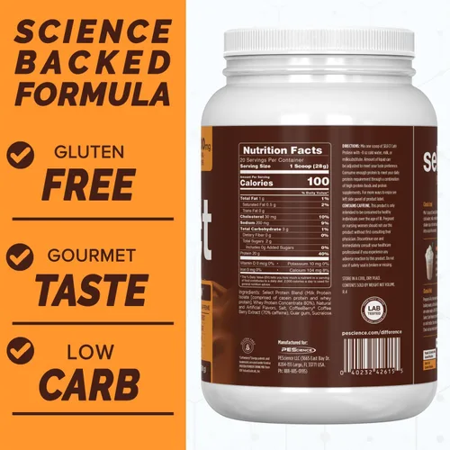 Vista 5 de PEScience Select Cafe Protein Coffee - Polvo con sabor a café, 100 mg de cafeína, 0.71 onzas de proteína helada, café en polvo o crema - Caramel