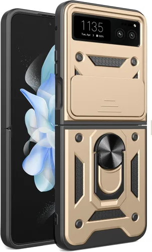 Vista 180 de Compatible con Tecno Pova Neo 2 Bracket Shell, con cubierta deslizante para lente de cámara compatible con Tecno Pova Neo 2 LG6n Case Negro