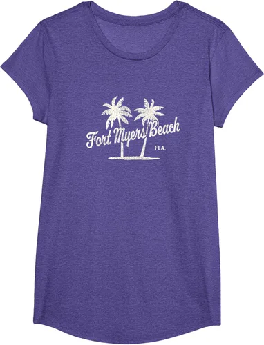 Vista 23 de Fort Myers Beach Florida Vintage 70s Palm Trees Graphic T-Shirt