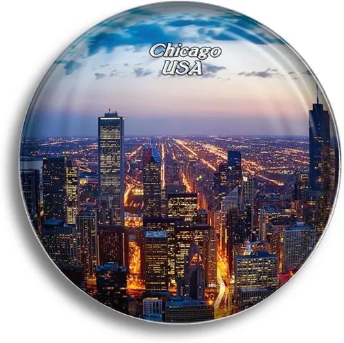 Vista 4 de Imán de nevera USA America The High Line New York Glass Magnets para recuerdos de refrigerador, bonito imán de cristal para pizarra blanca, oficina