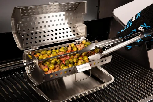 Vista 8 de Broil King 64875 Rotisserie Tumble Basket SS, Plata