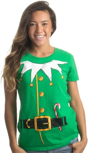 Vista 9 de Camiseta de disfraz navideño para mujer, camiseta de Halloween y Navidad pirata para mujer