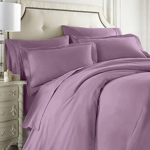 Vista 6 de Clara Clark Juego completo de ropa de cama de 5 piezas que incluye sábanas bajeras y planas, funda de edredón, fundas de almohada