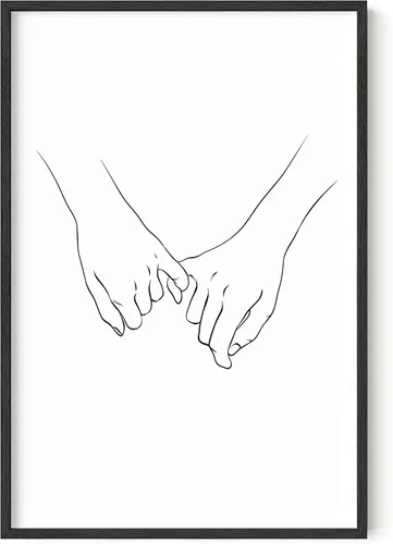 Vista 53 de HAUS AND HUES Arte de pared minimalista - Dibujo moderno de líneas abstractas, impresión de boceto femenino simple, obra de arte para el hogar