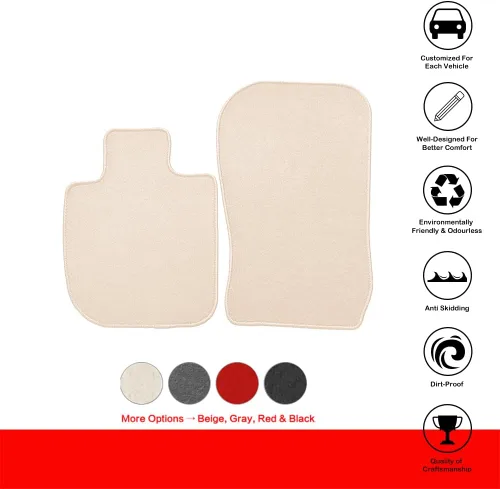 Vista 2 de IKON MOTORSPORTS, Alfombrillas compatibles con Toyota GR Supra A90 A91 y BMW Z4 2020-2025, alfombras interiores de nailon para todas las estaciones