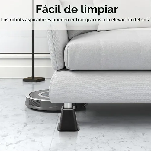 Vista 7 de Paquete de 6 elevadores grandes para muebles de cama, de 6 pulgadas, resistentes para sofá, silla, gabinete, escritorio, plástico ABS alto