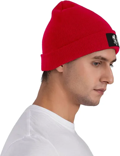 Vista 6 de Angel Devil Knit Beanie Hats Men Women Black Winter Hats Skull Caps Warm Classic Slouchy
