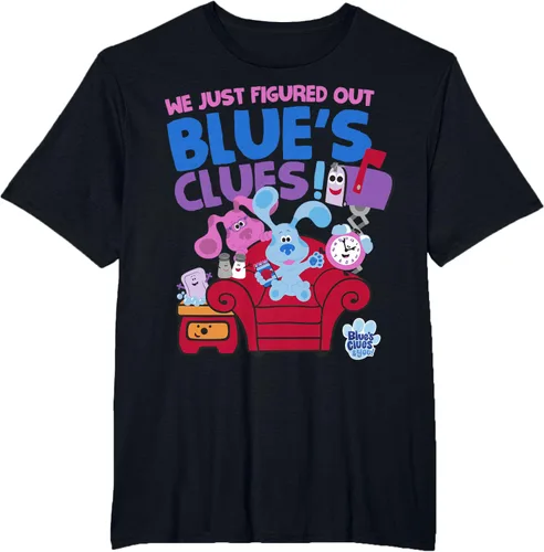 Vista 37 de Blue's Clues & You Group Shot Just Figured Out Blue's Clues Camiseta Negro