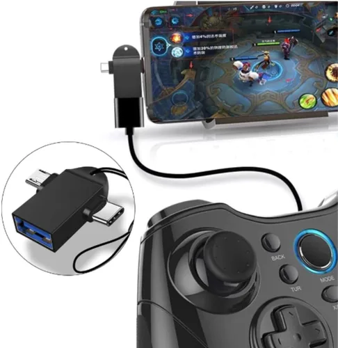 Vista 9 de Adaptador USB C OTG, Micro USB 2 en 1 y convertidor tipo C a USB 3.0 con transferencia de datos de 5 Gbps para teléfonos Android, tabletas