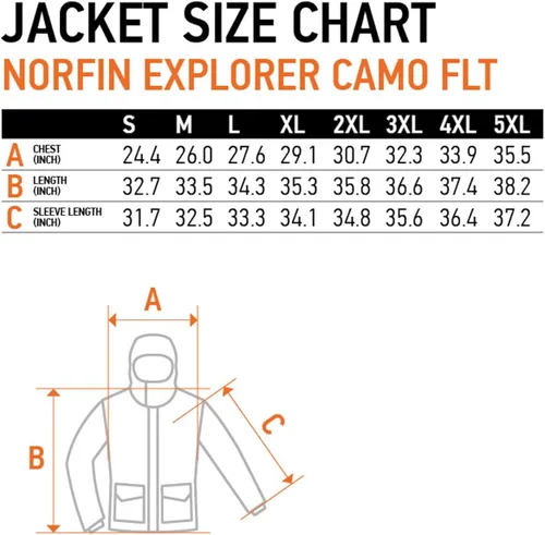 Vista 8 de NORFIN Explorer Camo FLT Parka