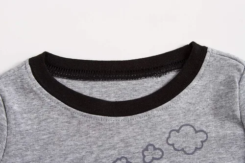 Vista 5 de Family Feeling - Conjunto de 2 piezas de pijama de Navidad a rayas para niños y niñas, 100 % algodón