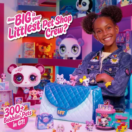 Vista 10 de Littlest Pet Shop - Pet Surprise - Paquete de tres - Serie 4 - Figura de juguete auténtica LPS Bobble Head de 7, animal de juguete coleccionable, a