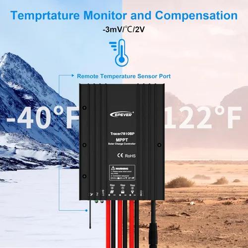 Vista 9 de EPEVER IP67 impermeable 30A MPPT controlador de carga solar 12 V 24 V Auto, entrada fotovoltaica máxima 100 Vdc, utilizado en casas rodantes