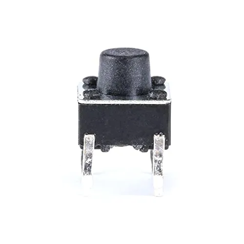 Vista 2 de 100 unids/lote 0.236x0.236x0.236 in 4PIN táctil micro interruptor táctil DIP botón de reinicio automático 26.220 in botón de teclas enchufables