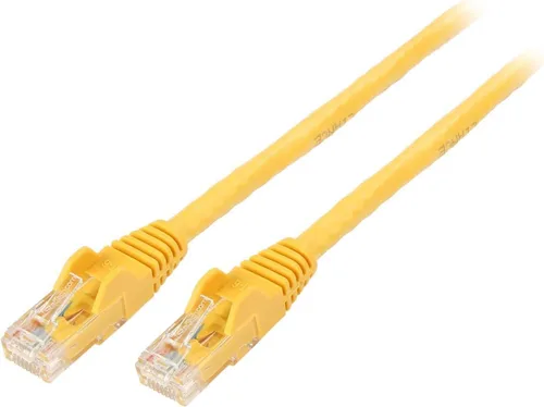 Vista 18 de StarTech Cable Ethernet CAT6 de 6 pulgadas – Cable Ethernet CAT 6 Gigabit amarillo -650 MHz 100 W PoE RJ45 UTP Network/Patch Cord Snagless w/Strain