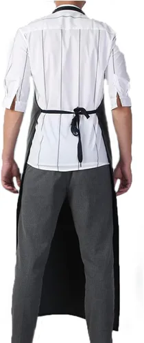 Vista 4 de Delantal impermeable Unisex Adulto Industrial Trabajo Delantal Delantal de goma de vinilo Delantales resistentes