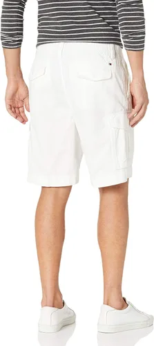 Vista 2 de Tommy Hilfiger Pantalones cortos cargo de algodón elástico con 6 bolsillos para hombre