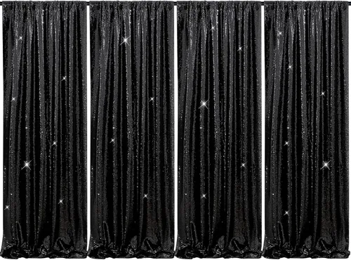 Vista 35 de B-COOL Cortinas de Fondo de Lentejuelas Azul Bebé 2 Piezas 2ftx8ft Fotografía para Fiestas Fondo Brillante Cortinas para Prom Bodas Baby Shower