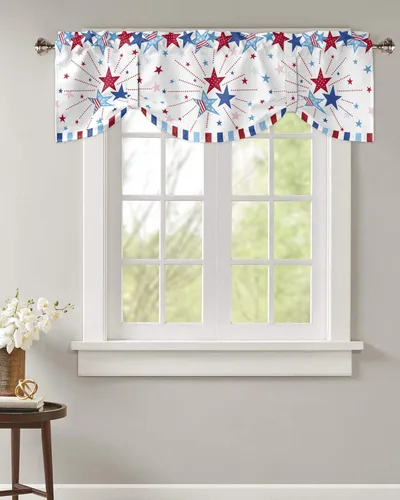 Vista 10 de Cenefa de amarre de muñeco de nieve de dibujos animados para ventanas de cocina, bolas de Navidad, ramas de hojas, cenefas de cortina de 42 x 12