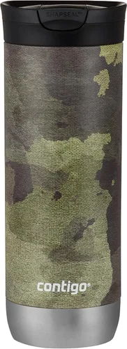 Vista 3 de Contigo Taza de viaje Huron con tapón de rosca, taza de acero inoxidable