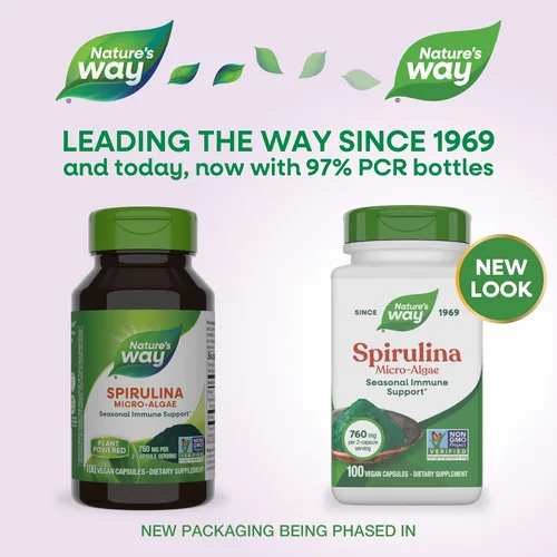 Vista 2 de Nature's Way Espirulina Micro-algas, 760 mg por porción