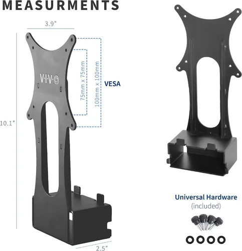 Vista 3 de VIVO Soporte de placa adaptadora VESA de fijación rápida diseñado para monitores de la serie Samsung T55, VESA hasta 100x100, negro, MOUNT-SGT55