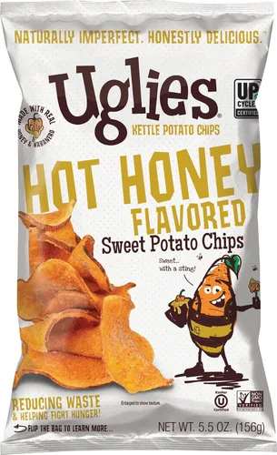 Vista 18 de UGLIES Patatas fritas cocidas en hervidor de agua, aperitivos sin gluten, patatas fritas Kosher, aperitivos sin OMG para niños u oficina, bolsas