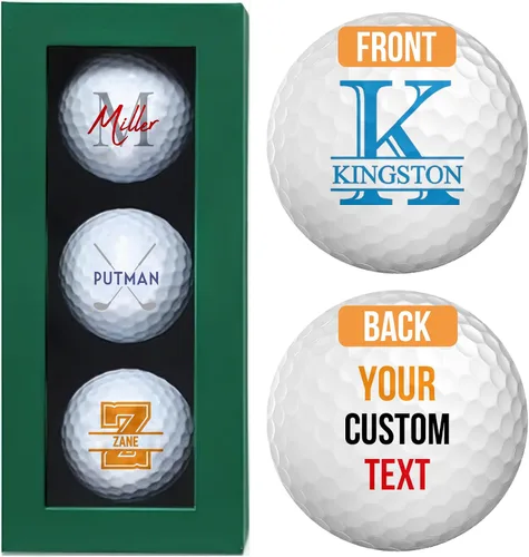 Vista 9 de Pelotas de golf personalizadas, regalos para hombres, pelota de golf personalizada con logotipo o foto, regalo personalizado para golfistas, papás