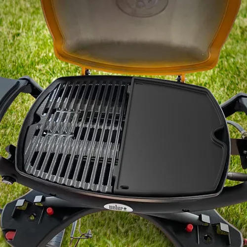 Vista 6 de Rejillas y plancha para Weber (6558 Plancha para Weber Q100 series)