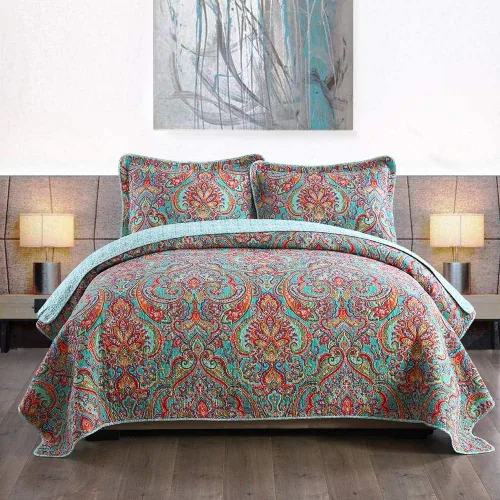 Vista 13 de Travan Juegos de Edredón de 2 Piezas Twin con Sham, Ropa de Cama de Gran Tamaño, Colcha Reversible, Juego de Cubrecama Suave, Tamaño Twin