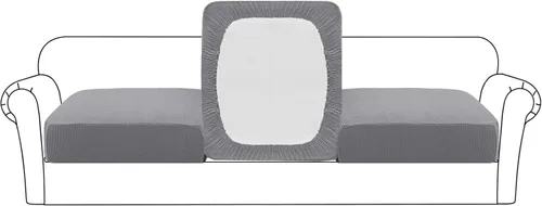 Vista 66 de Flamingo P Funda de cojín elástica de alta estiramiento para asiento de sofá, protector de muebles para sofá, funda de sofá suave y flexible
