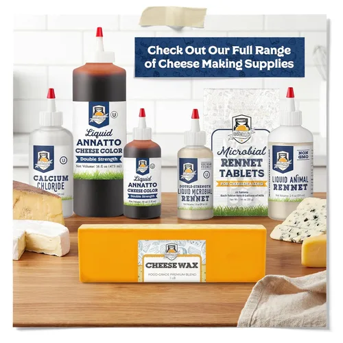 Vista 2 de Cuajo microbiano líquido para la fabricación de queso, coagulante vegetariano de la leche - 1 fl oz