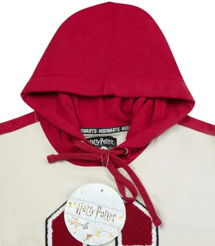 Vista 8 de Harry Potter Hogwarts Gryffindor G Patch Logo Premium Sudadera con capucha M, Negro, M
