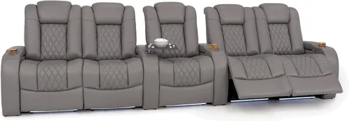 Vista 42 de Seatcraft Asientos de cine en casa Virtuoso LT Tawny Single reclinable Leonado