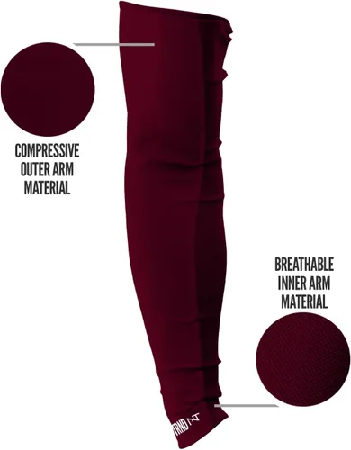 Vista 50 de Nxtrnd Air-TEK - Mangas de compresión para hombre, par de fútbol transpirable
