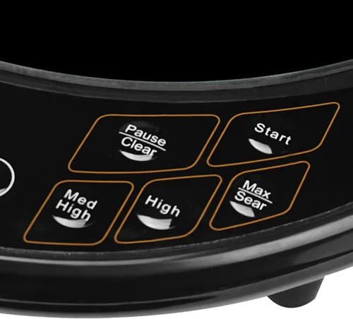 Vista 6 de Brentwood Select TS-391 Placa de inducción eléctrica única, negra, pequeña