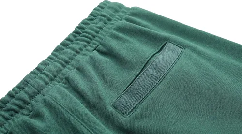 Vista 5 de Pantalones cortos casuales de punto de algodón con cordón elástico para hombre