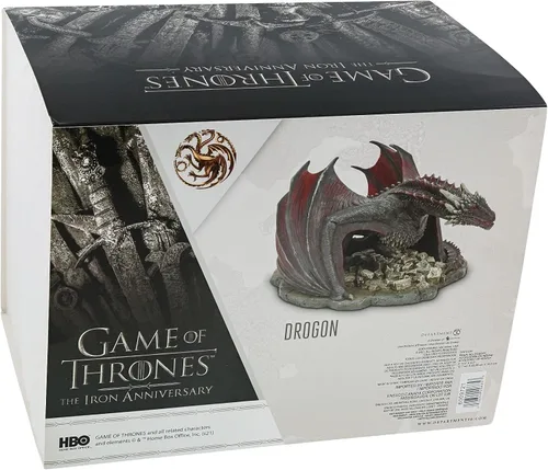 Vista 8 de Department 56 Juego de Tronos - Figura de dragón Drogon de accesorios de pueblo, 4.92 pulgadas, multicolor