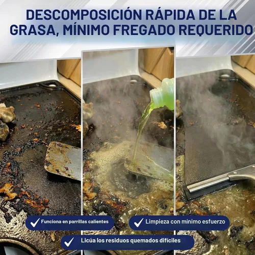 Vista 4 de Limpiador de plancha plana, no causal, no tóxico, fabricado en Estados 32 oz (1 unidad)