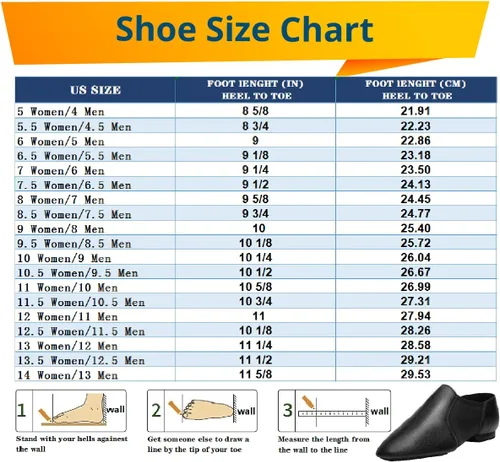 Vista 7 de Zapatos de jazz con suela dividida para mujer y hombre