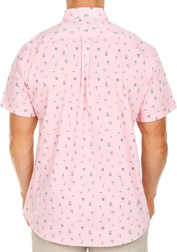 Vista 2 de IZOD Camisa tejida de manga corta para hombre Tropical Breeze 39 (US 8)