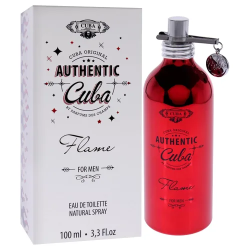 Vista 3 de Cuba Authentic Flame by Cuba para hombre - 3.3 oz EDT Spray