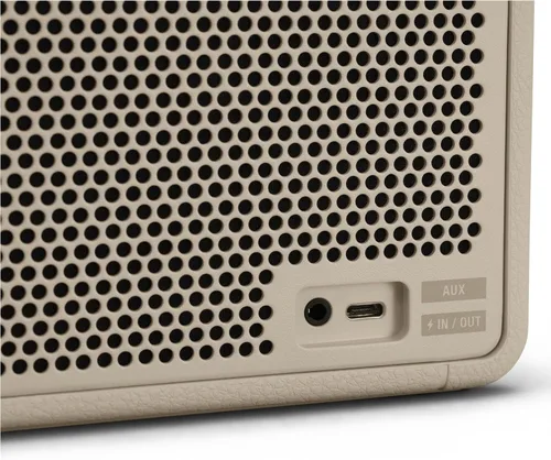 Vista 19 de Marshall Middleton - Parlante Bluetooth portátil, color negro y latón Crema